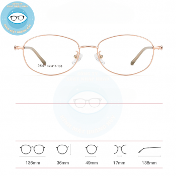 Gọng kính kim loại mã 34754